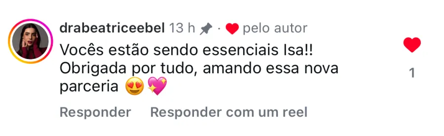 Feedback da Dra. Beatrice Ebel