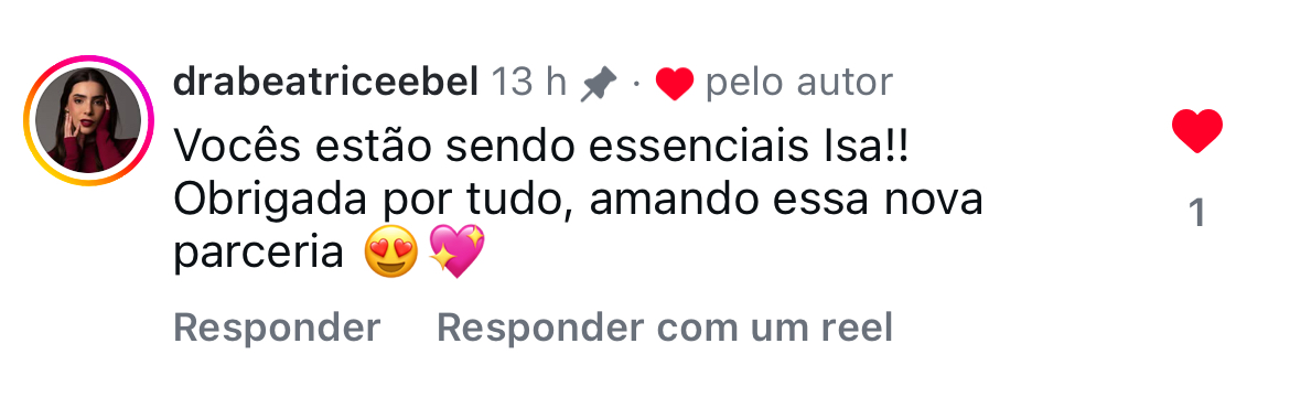 Feedback da Dra. Beatrice Ebel